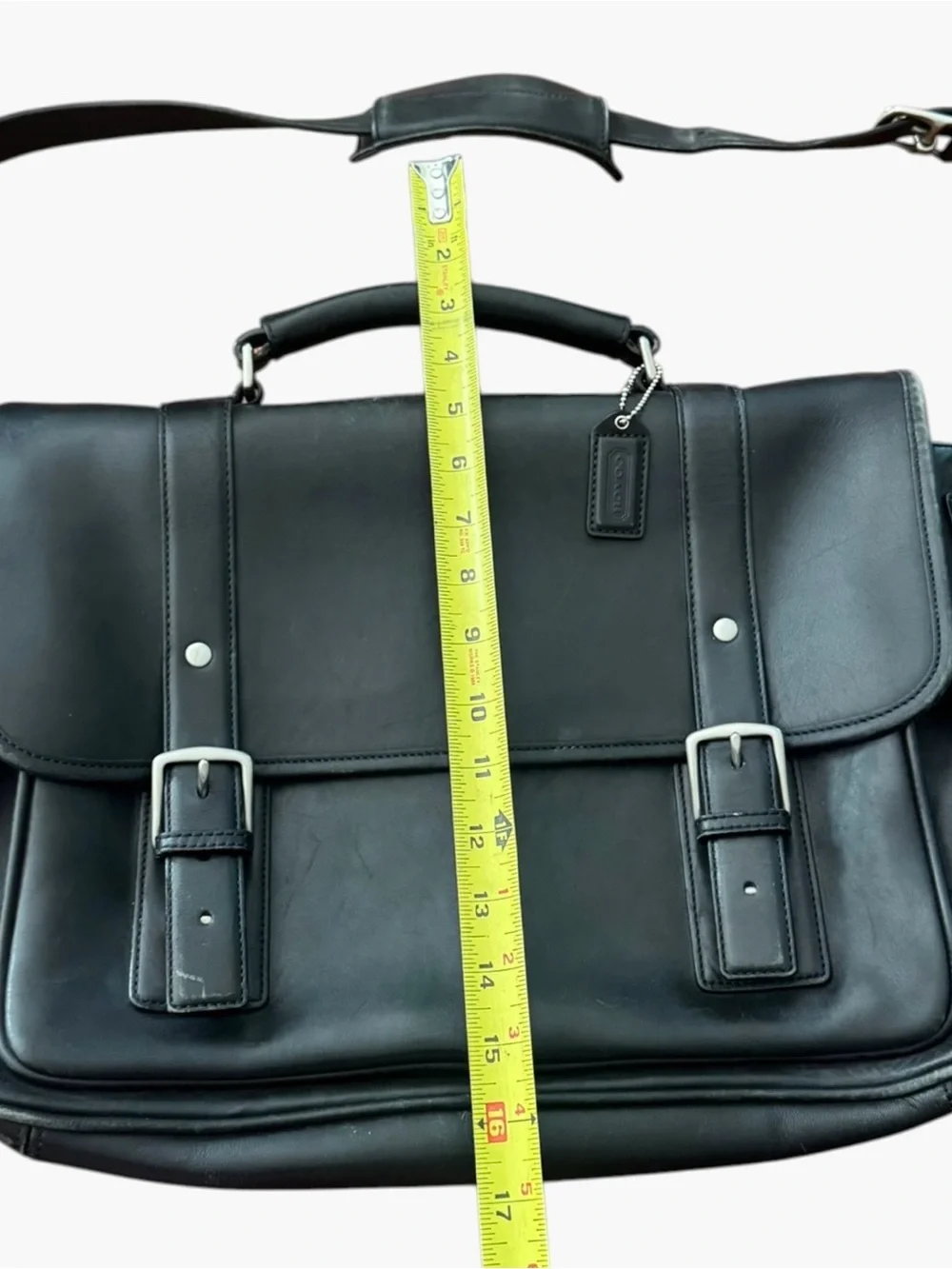 Coach Metropolitan Briefcase – Black Glove-Tanned Leather